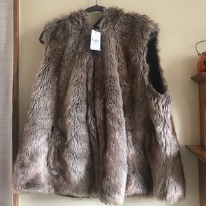 Rue21 Cozy Faux Mink Vest